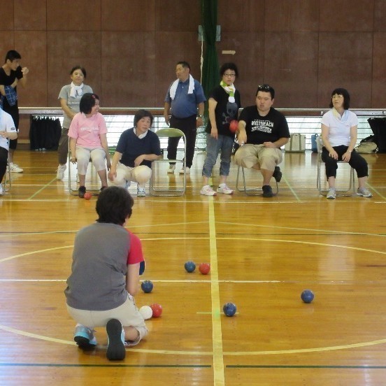 障害者スポーツ体験会(神栖市民体育館)