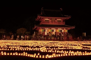 慈母観音 潮音寺<br />
万燈会