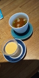お味噌汁とニンジンスムージー
