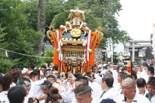健田須賀神社夏季大祭<br />
結城夏祭り