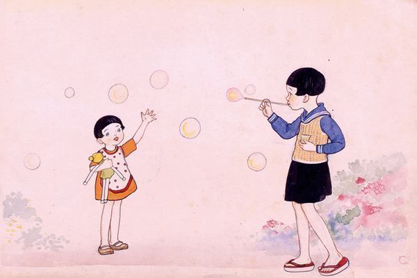 鷹見久太郎と絵雑誌『コドモノクニ』<br />
テーマ展示「仲良しきょうだい」