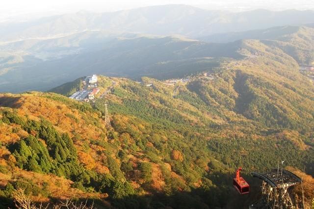茨城 紅葉 筑波山 ロープウェイ