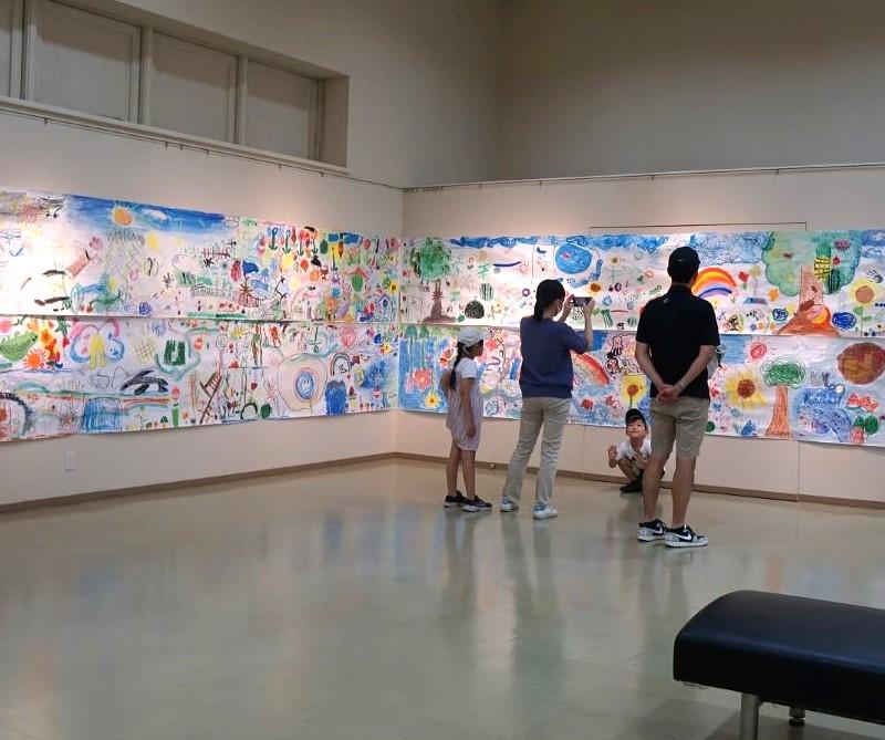 ワークショップ「東海村アート2025～駅から世界へ届けよう～」完成壁画一般公開