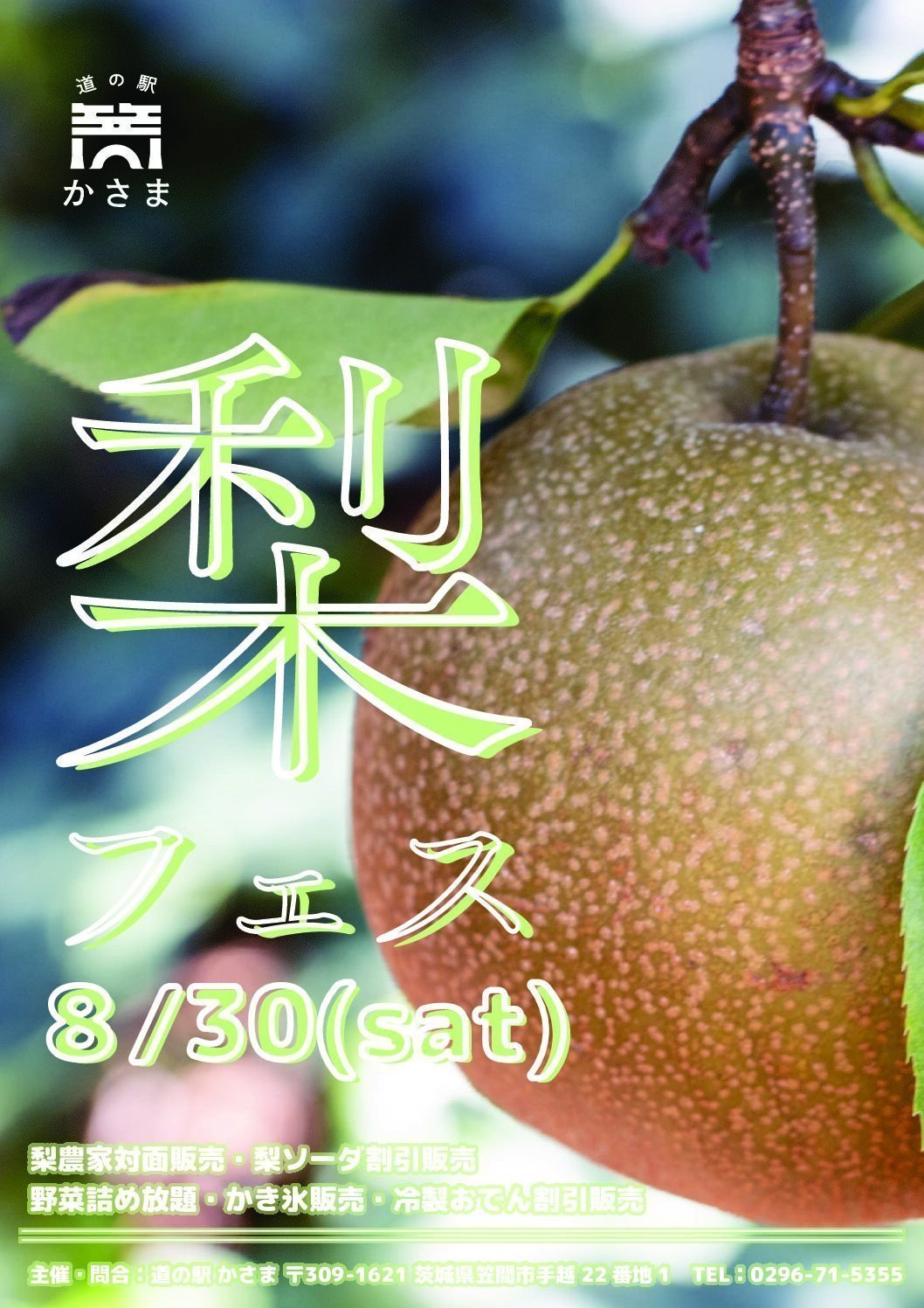 【道の駅かさま】梨フェス