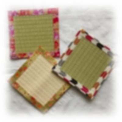 12月のワークショップ
畳表のコースター