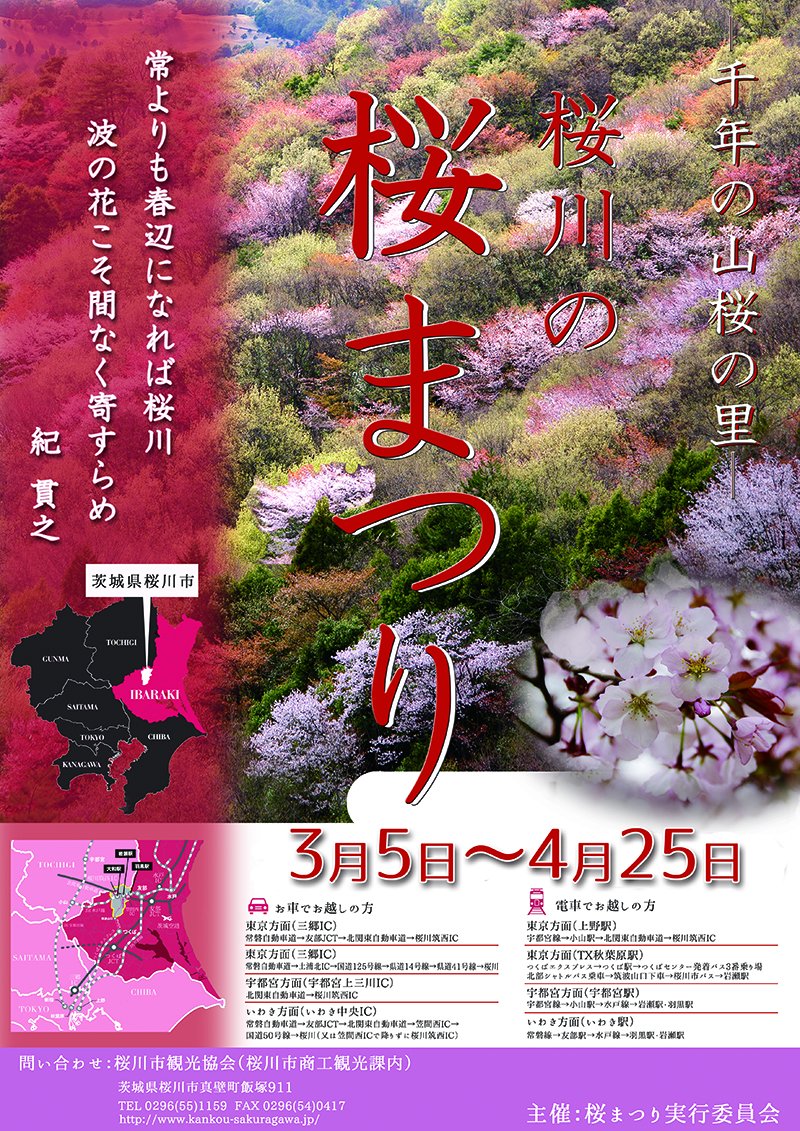 桜川の桜まつり