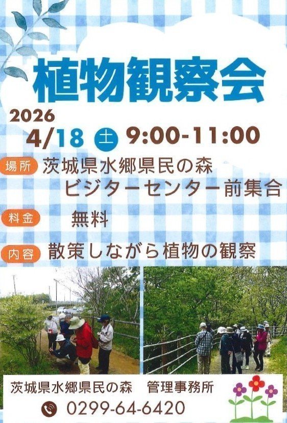 水郷県民の森
植物観察会