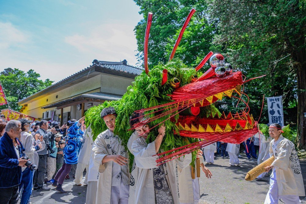 国の重要無形民俗文化財
間々田のじゃがまいた